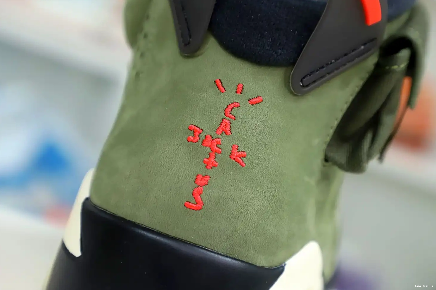 Kimikick AIR RETRO 'OLIVE' 6 SCOTT JORDAN TRAVIS X 0815